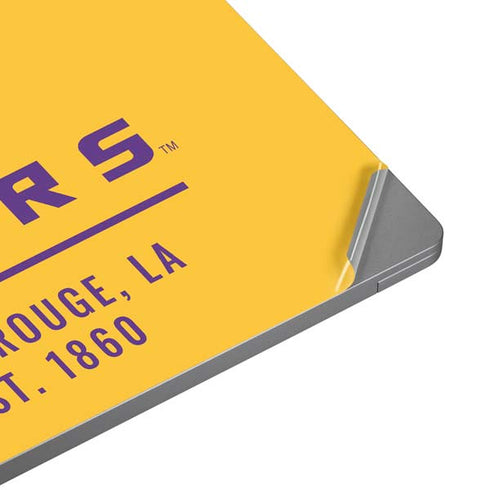 LSU Tigers Baton Rouge Yellow Laptop Skins